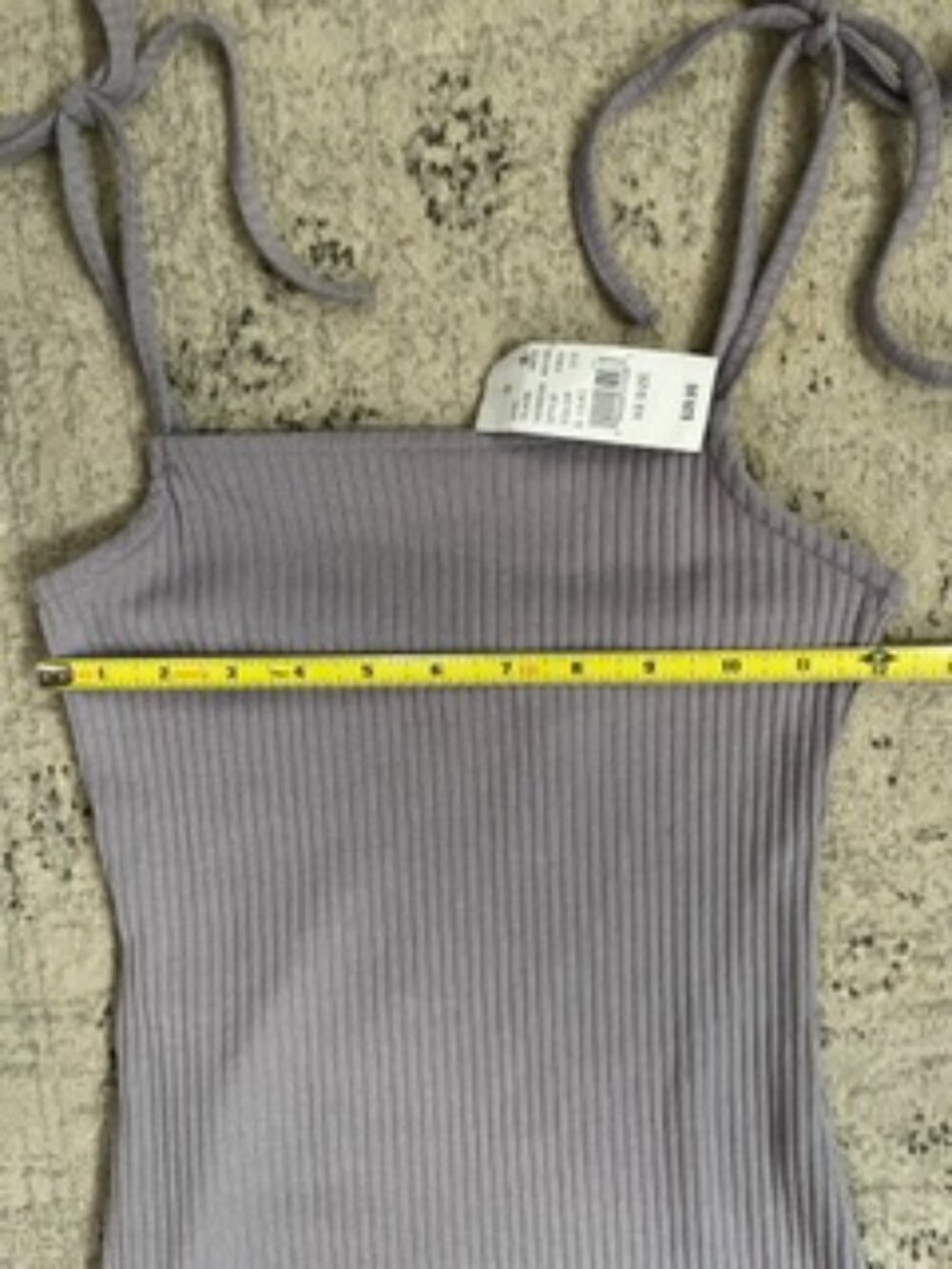 🧡3/$15  NWT Pacsun L.A. Hearts Bodycon Lavender Mini Dress Tie-Up Straps XS - Picture 2 of 6
